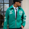 Independence Kelly Green Wool Varsity Jacket