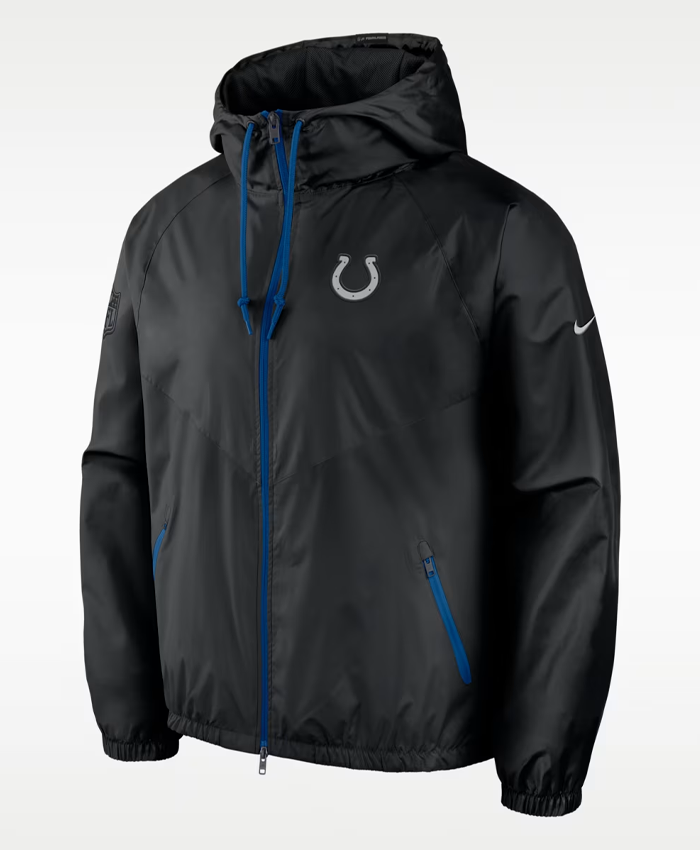 Indianapolis Colts NFL Nike Rivalries Hooded Windrunner Jacket