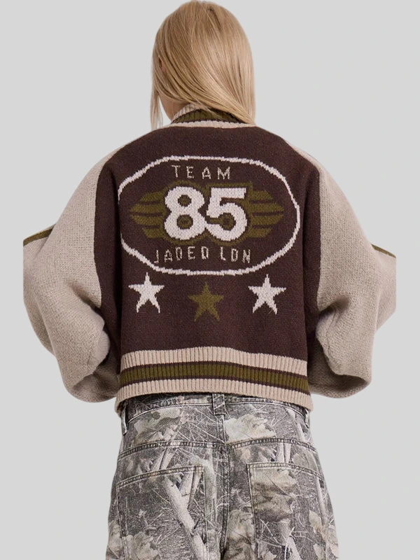Jaded London Team 85 Knitted Bomber Jacket For sAle