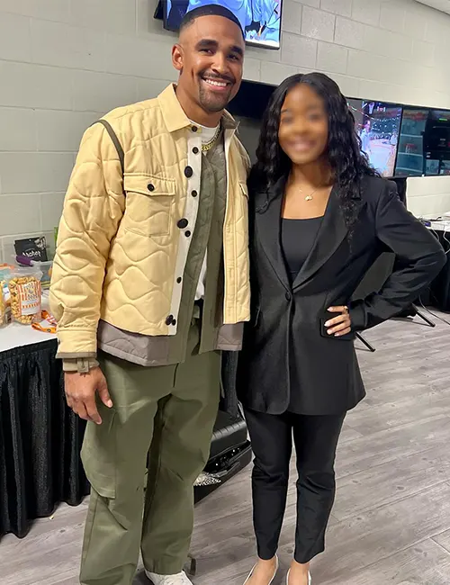 Jalen Hurts NCAA Final Four 2024 Quilted Jacket
