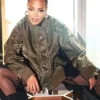 Janet Jackson Olive Green Sacai Bomber Jacket