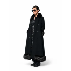 Jasmine Trinca The Eyes of Others Black long Coat