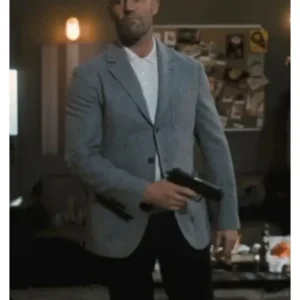 Jason Statham Wrath Of Man Grey Blazer