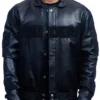 Jeff Hamilton Raiders Lambskin Leather Tonal Jacket