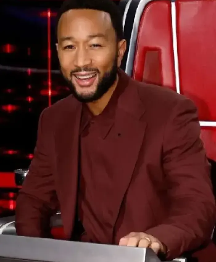 John Legend The Voice S25 Brown Suit