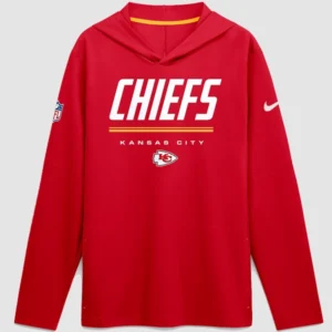 Kansas City Chiefs 2026 Sideline Long Sleeve Hooded T-Shirt