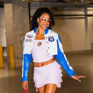 Kelsey Mitchell Fever vs Liberty Cropped Leather Jacket