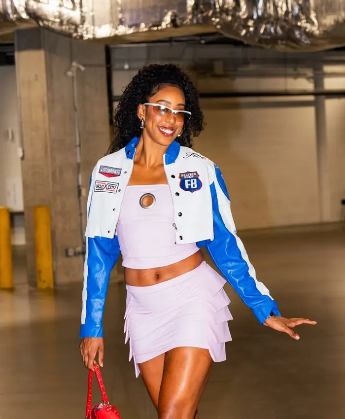 Kelsey Mitchell Fever vs Liberty Cropped Leather Jacket