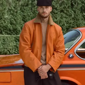 Kith-for-BMW-Chapter-IV-Inka-Orange-Leather-Hawthorne-Flight-Jacket-front-view-600x729