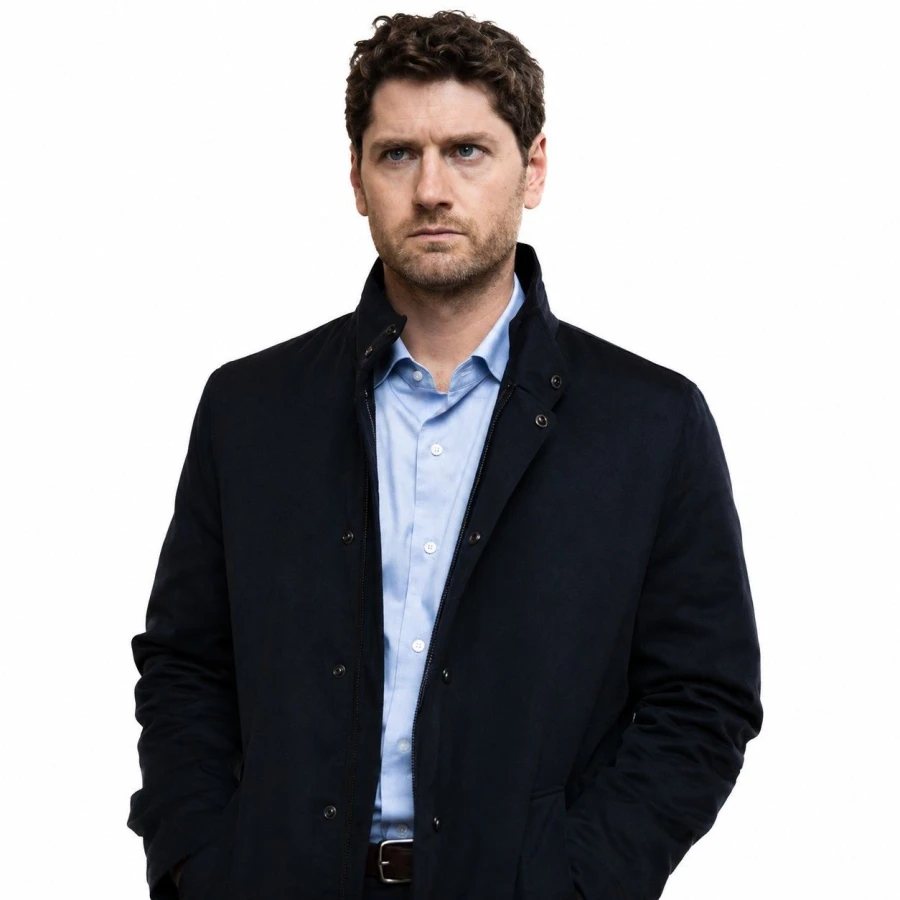 Kyle Soller black coat