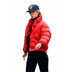 Lady Diana Red Puffer Jacket For Sale