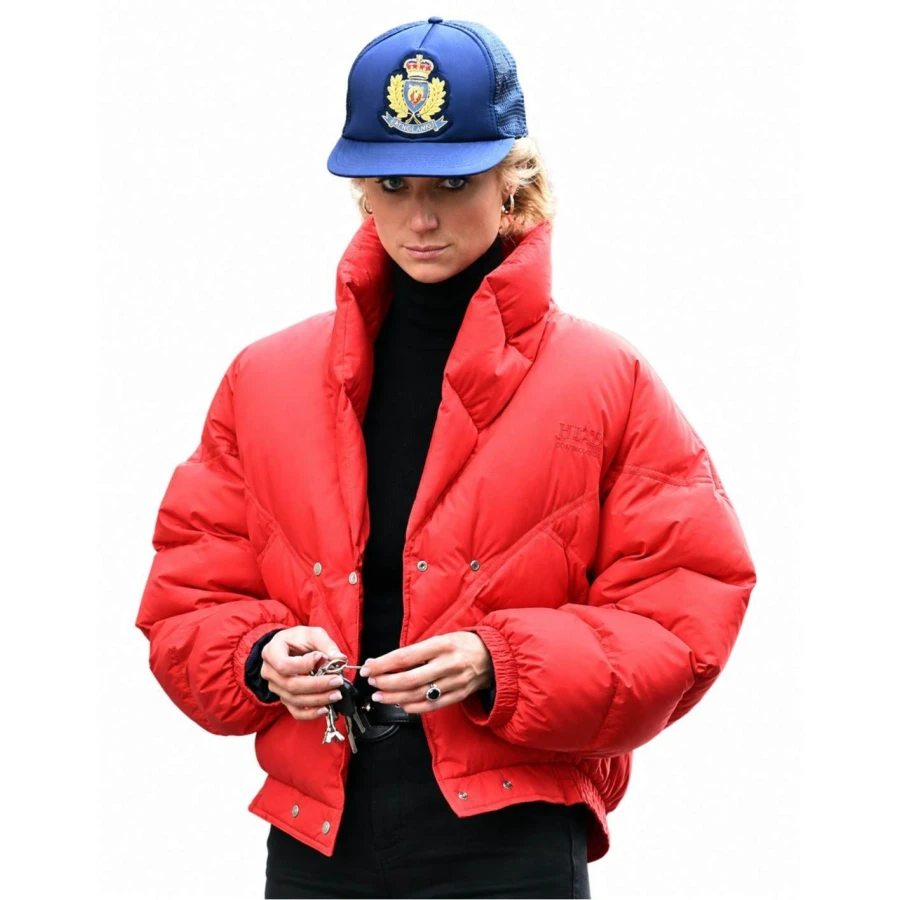 Lady Diana Red Puffer Jacket