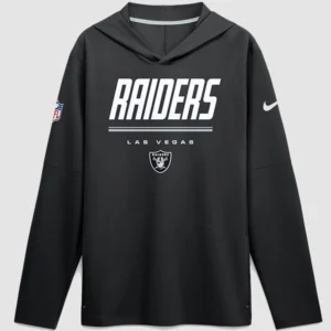 Las Vegas Raiders 2026 Sideline Long Sleeve Hooded T-Shirt