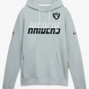Las Vegas Raiders Nike Sideline Gey Hoodie