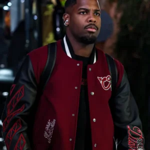 Leather Sleeve Varsity Jacket