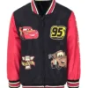 Lightning McQueen Disney Racer Varsity Jacket