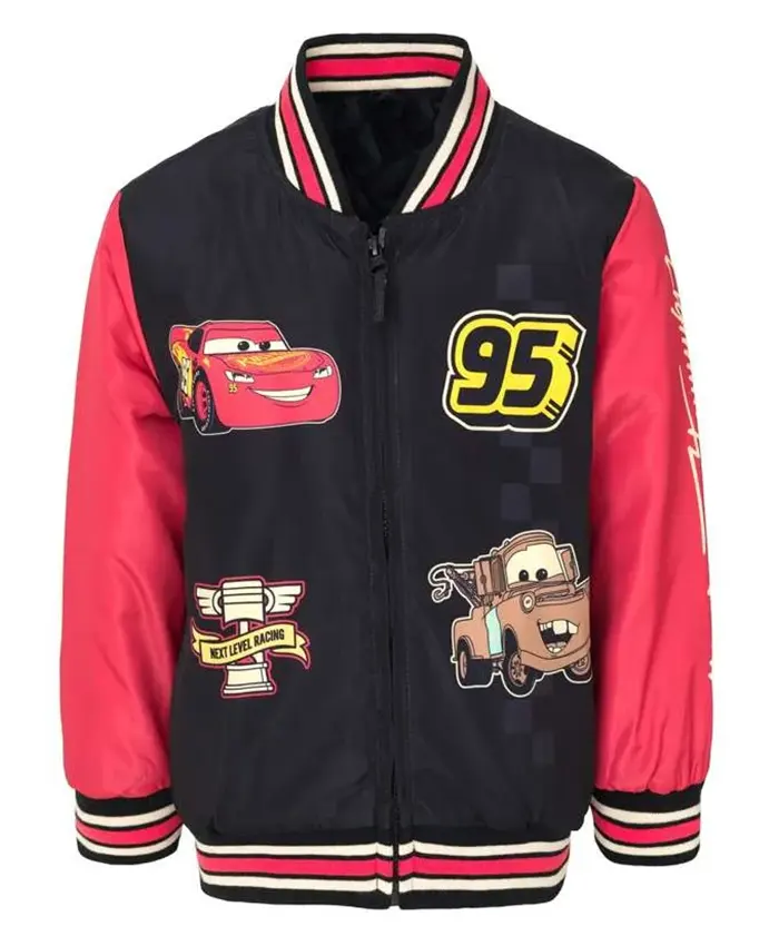 Lightning McQueen Disney Racer Varsity Jacket