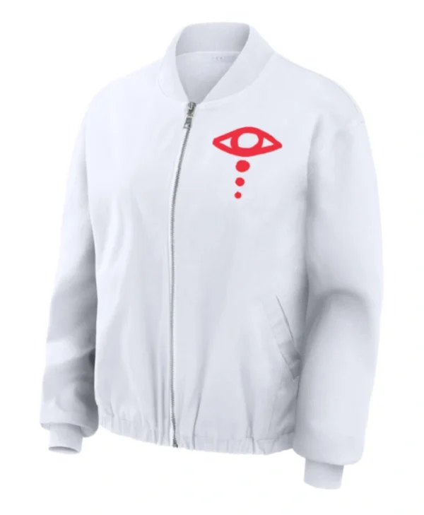Liv Morgan White Bomber Jacket