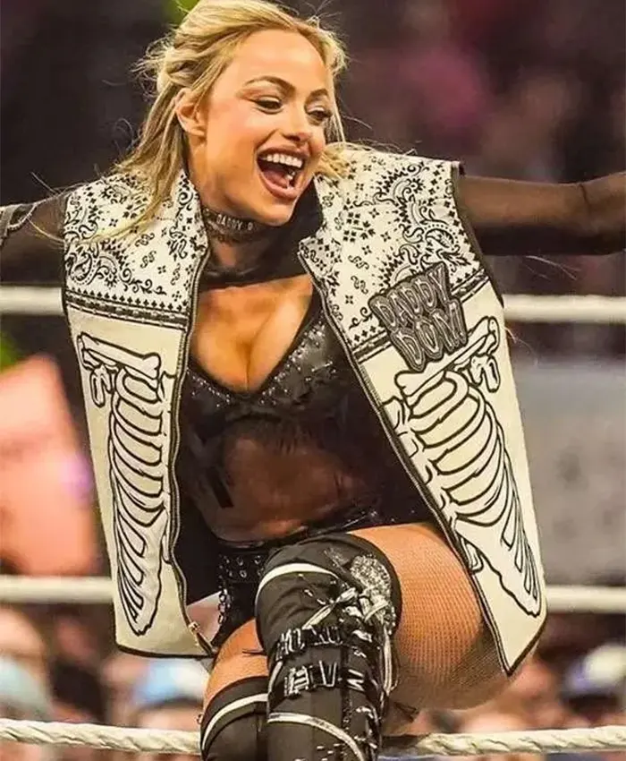 Liv Morgan White Leather Vest