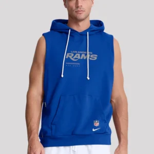 Los Angeles Rams 2026 Sideline Sleeveless Hoodie