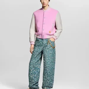 Louis Vuitton Signature pink Varsity Jacket