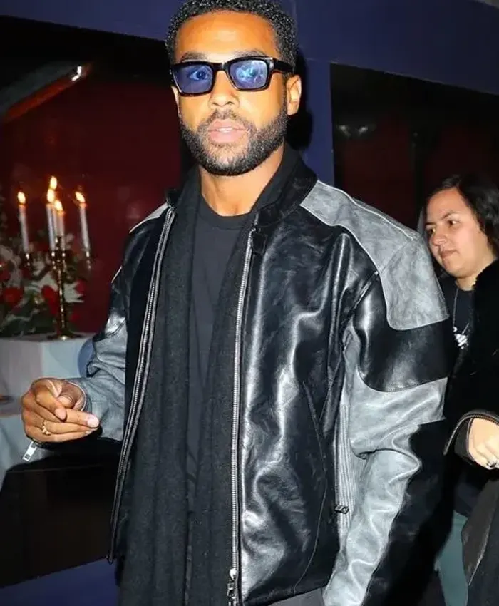Lucien Laviscount Black Leather Jacket