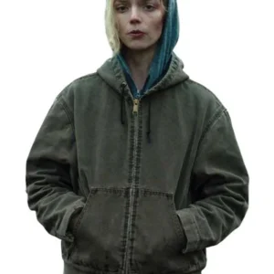 Lucky S01 Anya Taylor-Joy Green Hooded Jacket