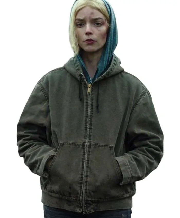 Lucky S01 Anya Taylor-Joy Green Hooded Jacket