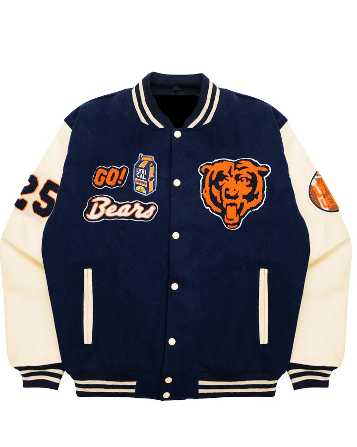 Lyrical Lemonade x Chicago Bears Letterman Varsity Jacket