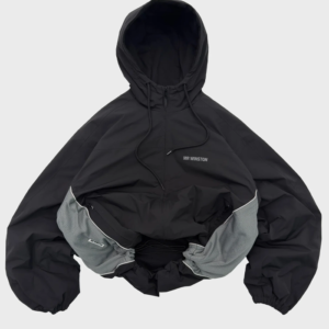 MR Winston Black Spray Hooded Jacket