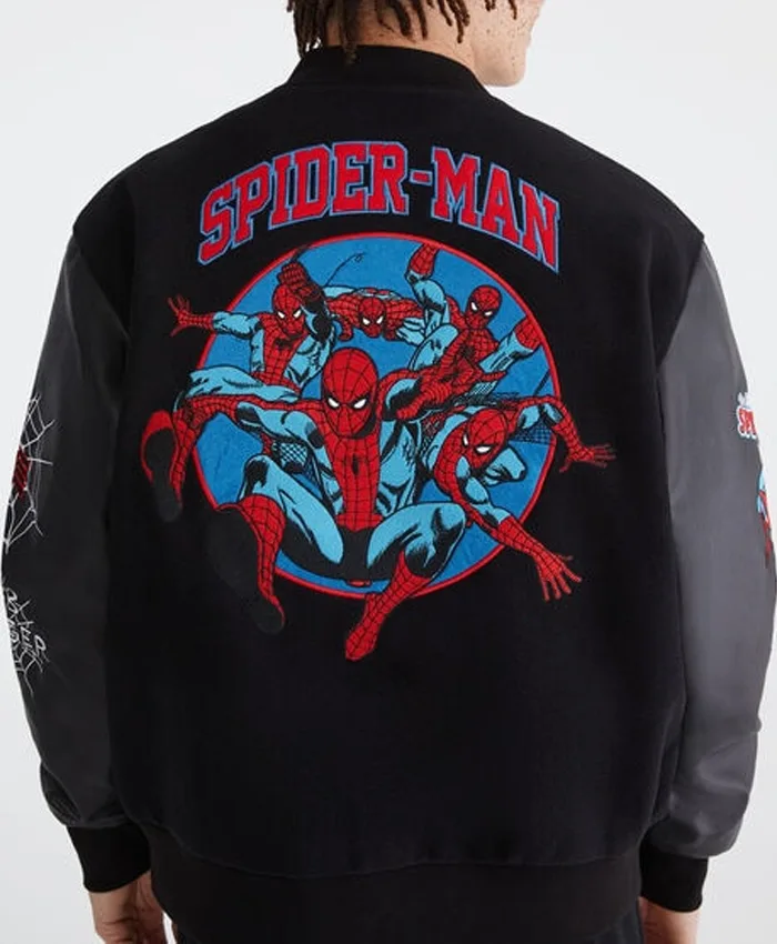 Marvel Aero Spider-Man Varsity Bomber Jacket