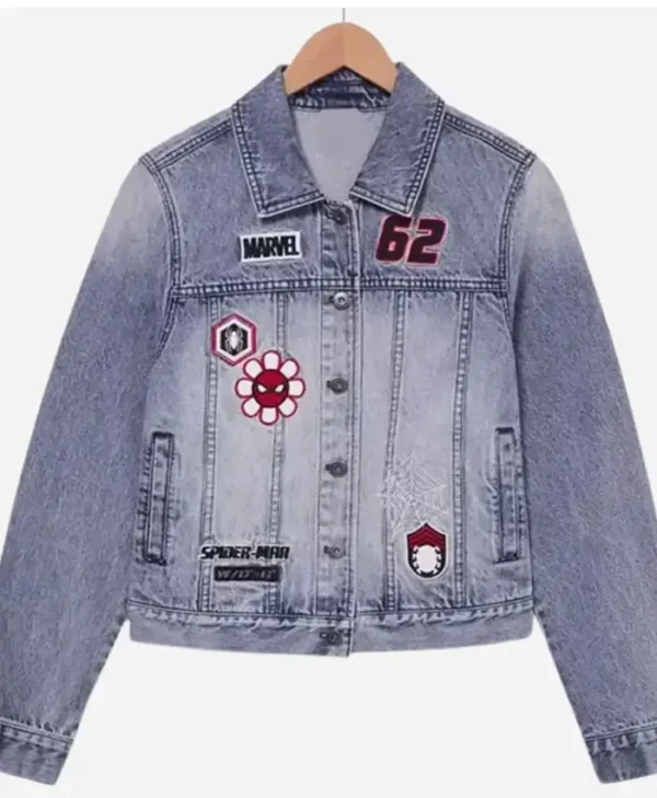 Marvel Spider-Man Embroidered Patches Jacket