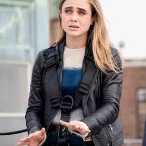 Melissa Roxburgh Leather Jacket