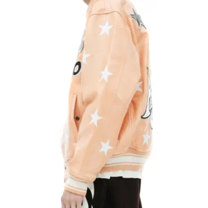 Men’s Hellstar x Avirex Bomber Leather Jacket For Sale