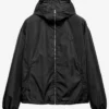 Men’s Prada Black Nylon Hooded Windbreaker Jacket