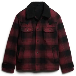 Men’s Superdry Red Plaid Jacket