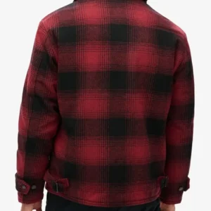 Men’s Superdry Red Plaid Jacket For Sale