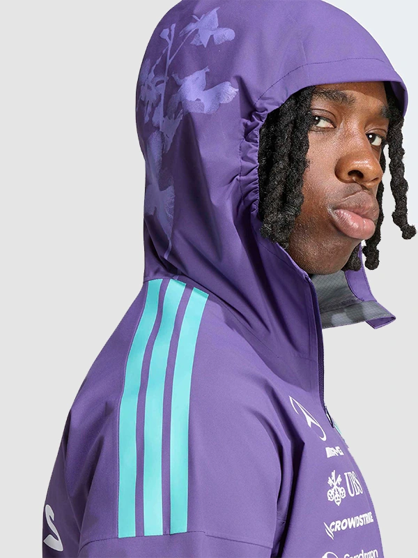 Mercedes AMG F1 Vanda Bloom Team purple Rain Jacket