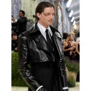 Met Gala Black Leather Jacket