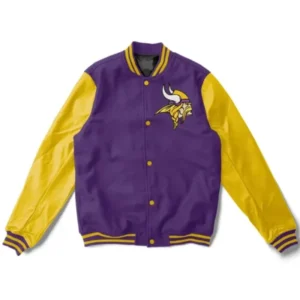 Minnesota Vikings Purple Varsity Jacket
