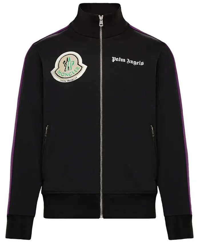 Moncler x Palm Angels Black Track Jacket