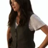 NCIS Origins Lala Dominguez Olive Green Vest