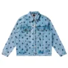 NY Yankees Embroidered Denim Trucker Jacket