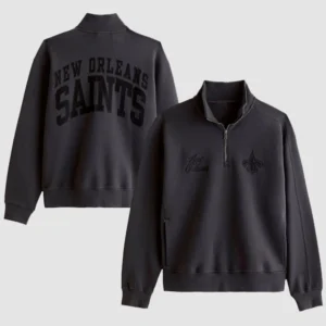 New Orleans Saints Abercrombie & Fitch Half-Zip Sweatshirt