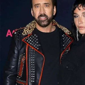 Nicolas Cage Color Out Of Space Black Leather Jacket