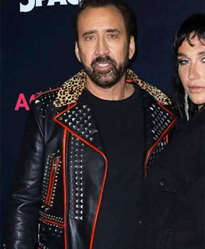 Nicolas Cage Color Out Of Space Black Leather Jacket