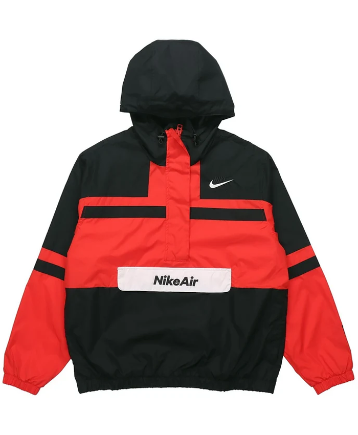 Nike Air Jacket Red Black And White