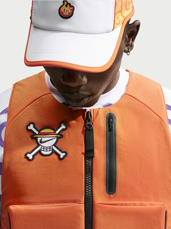 Nike x One Piece Orange Vest For Sale