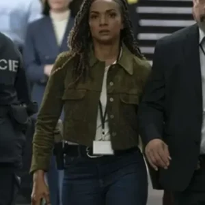 Nyla Harper Green Suede Jacket