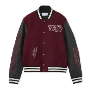 OFF White x AC Milan Varsity Jacket